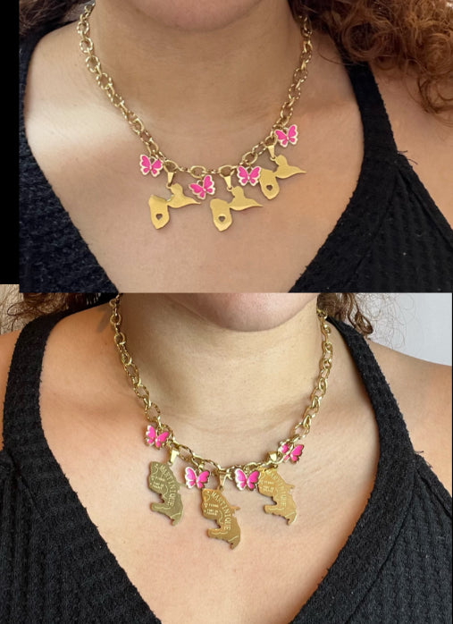 Collier acier inoxydable GUADELOUPE