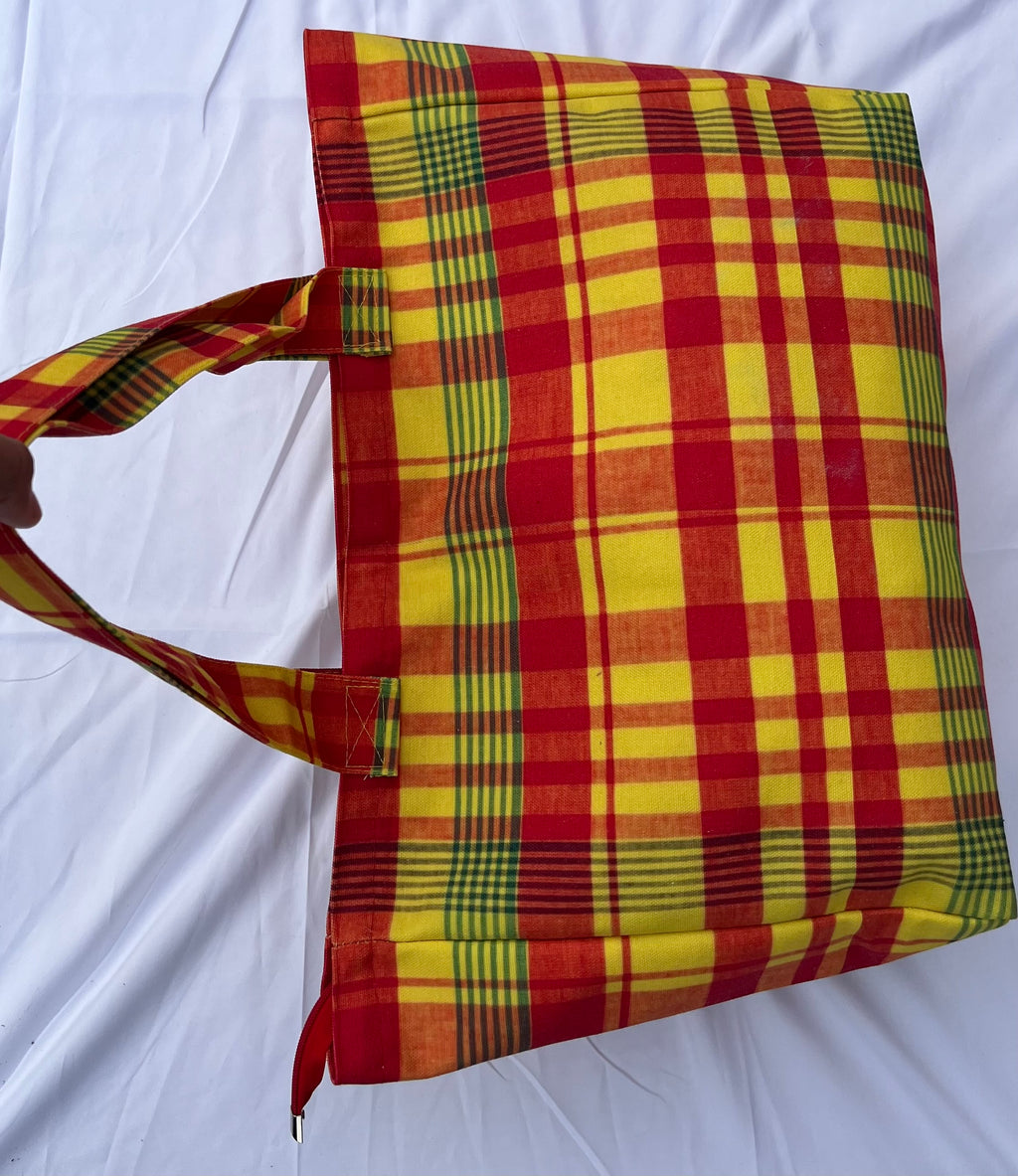 Grand sac madras solide