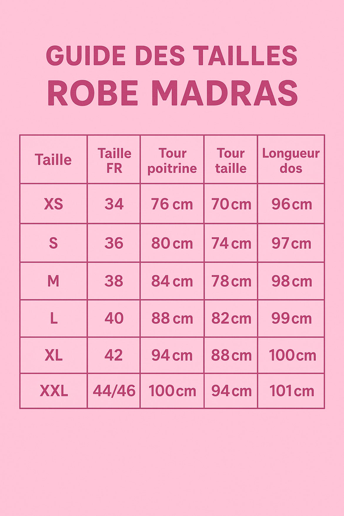 Tenue madras 3 pièces
