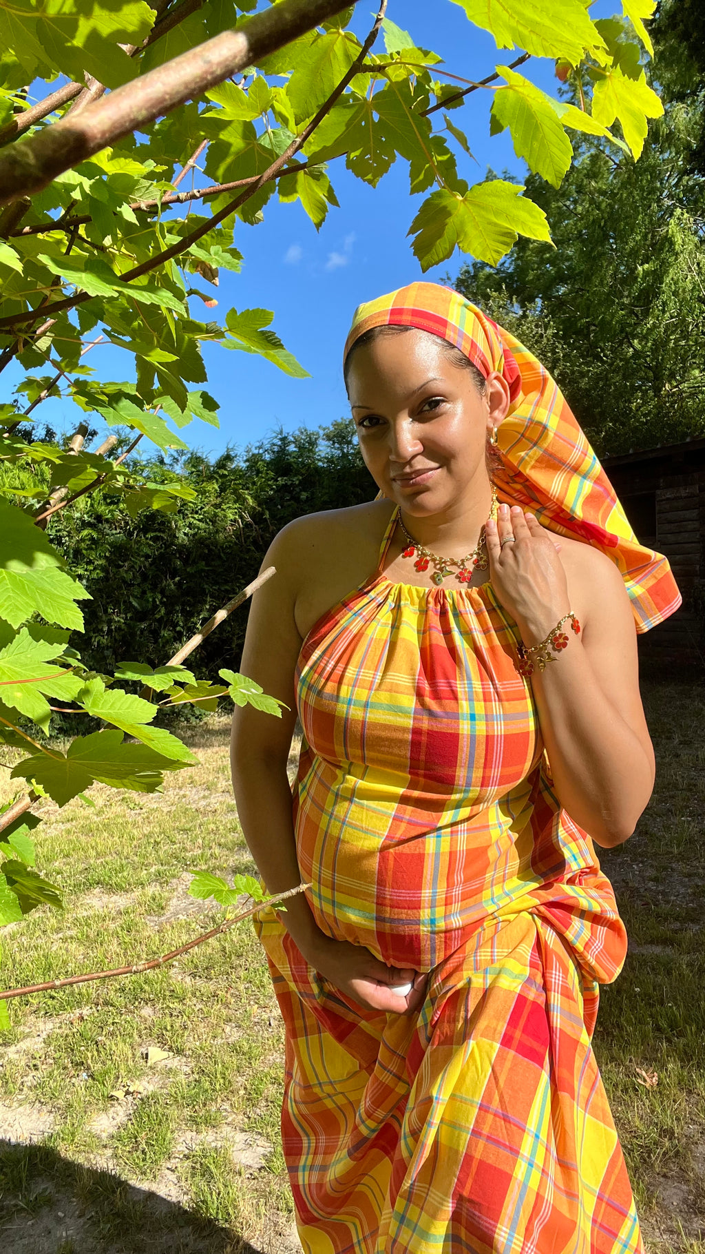 Robe madras Taille unique