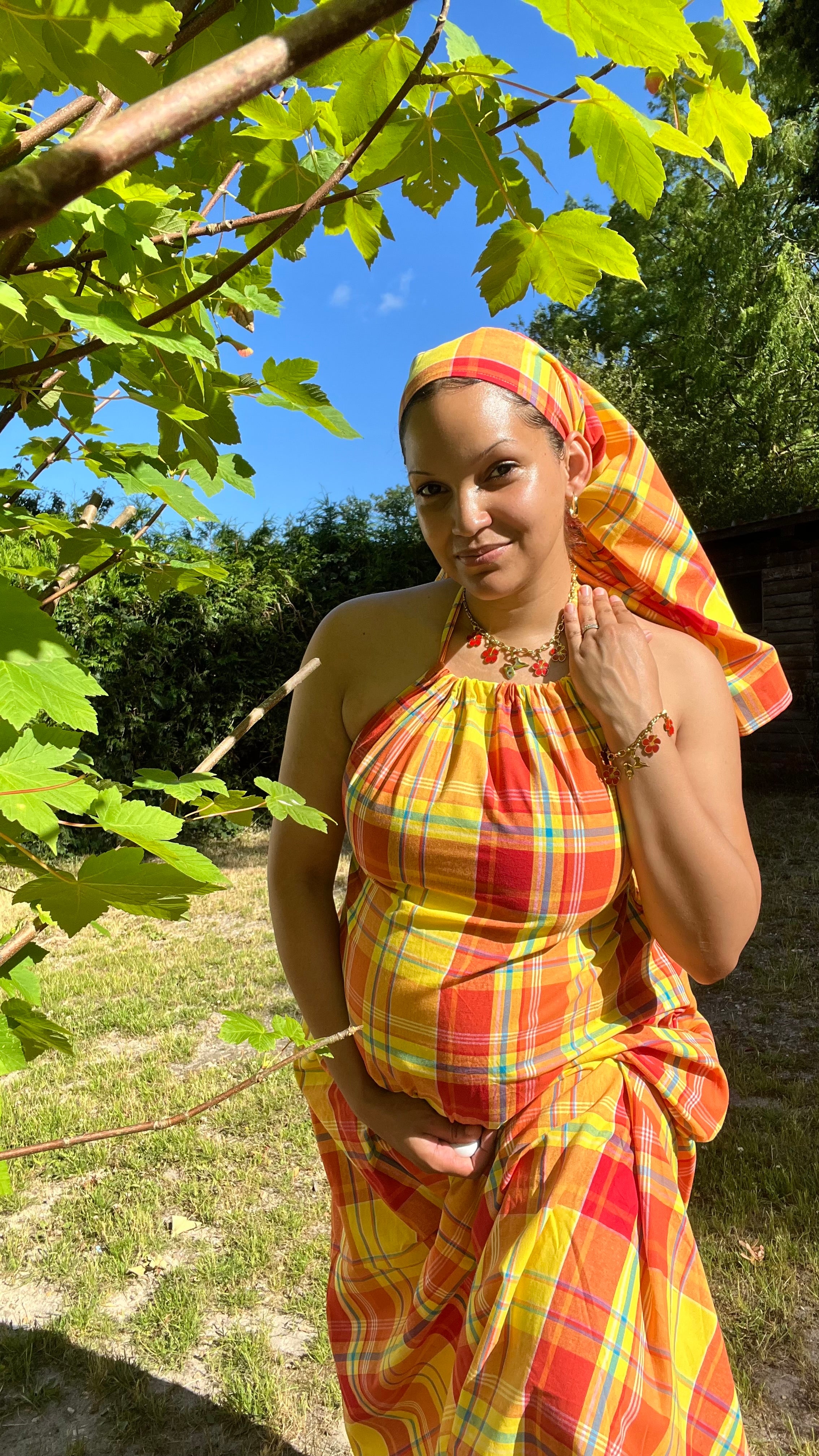 Robe madras Taille unique