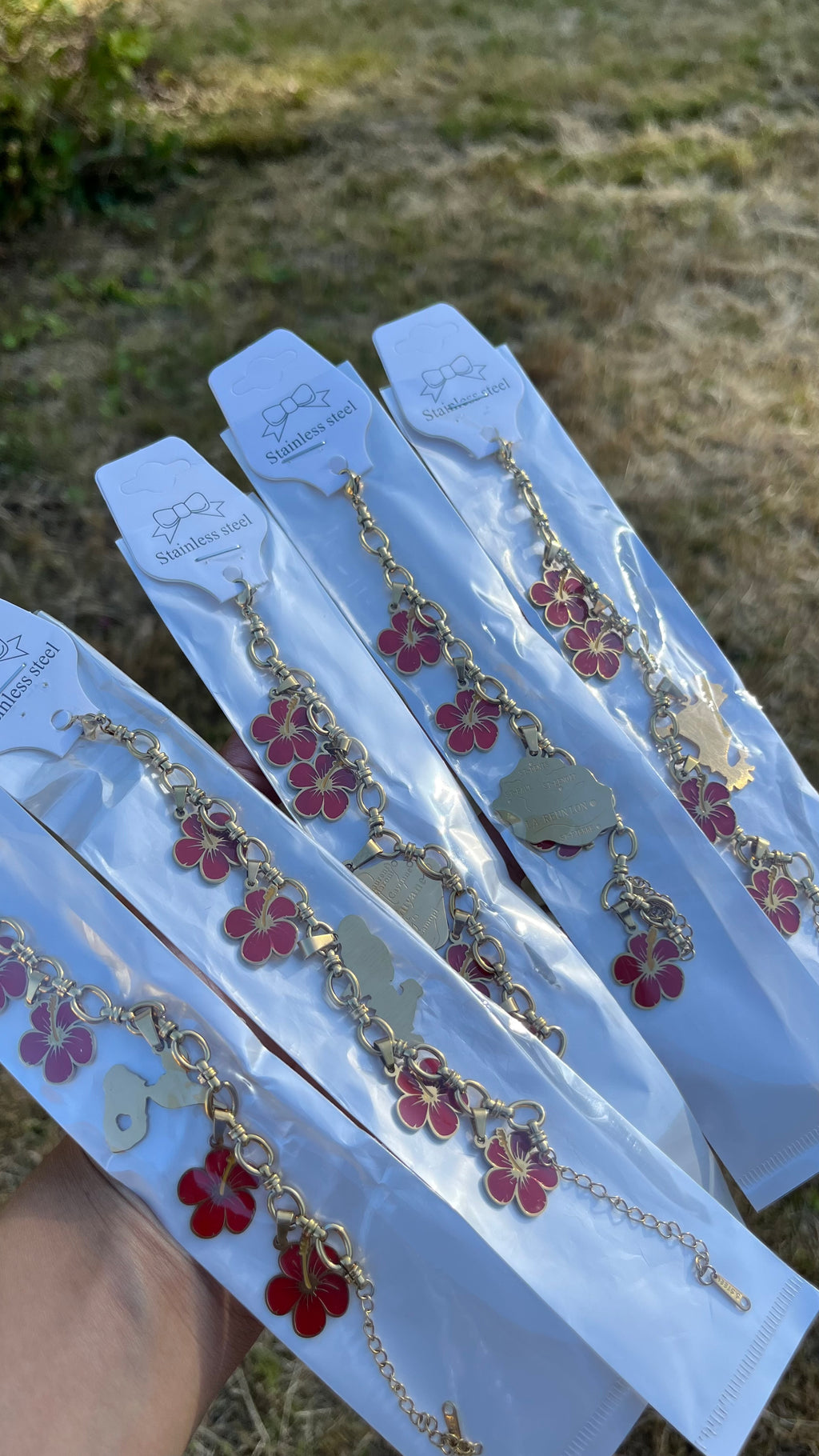Parure hibiscus au choix