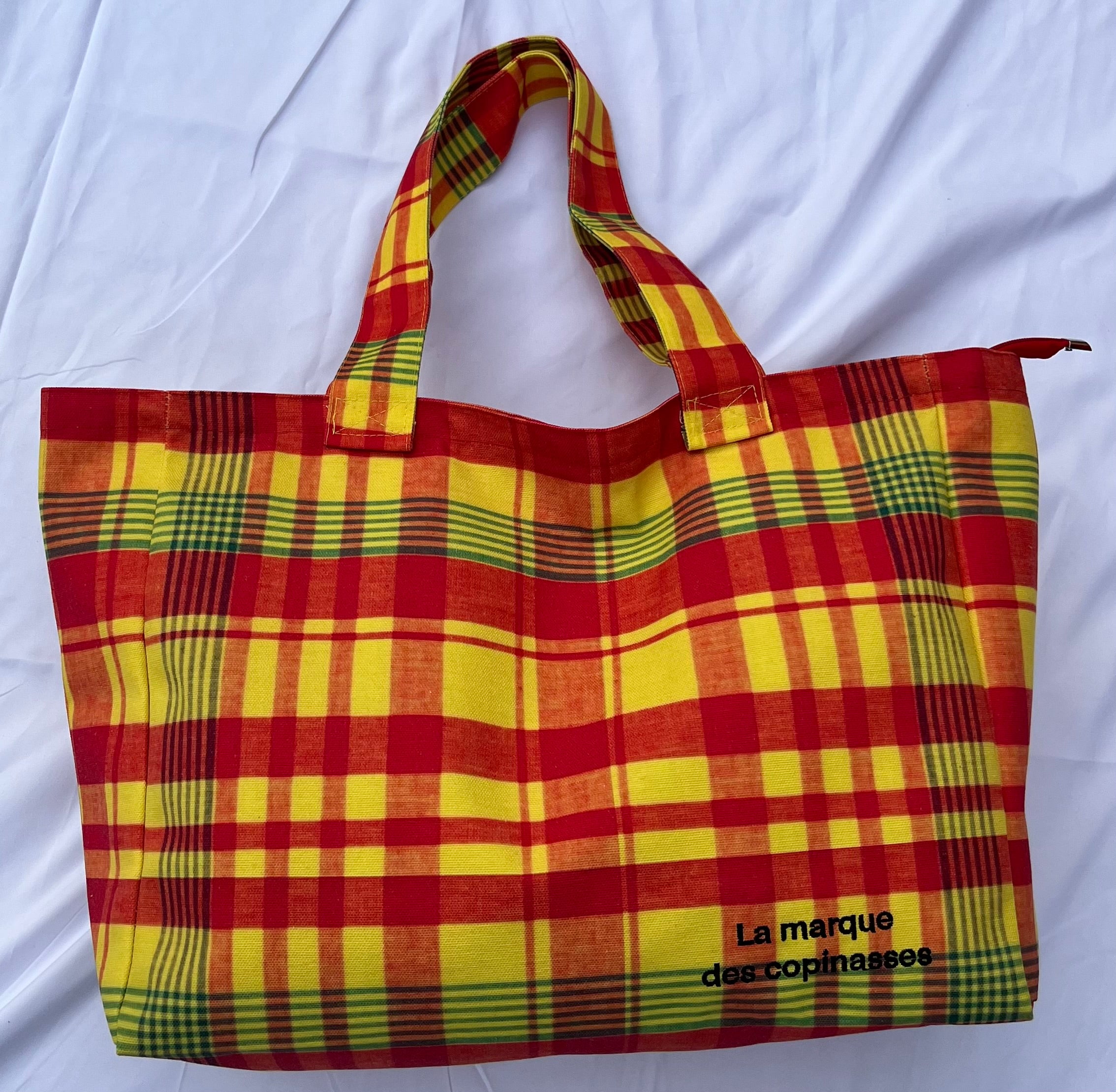 Grand sac madras solide