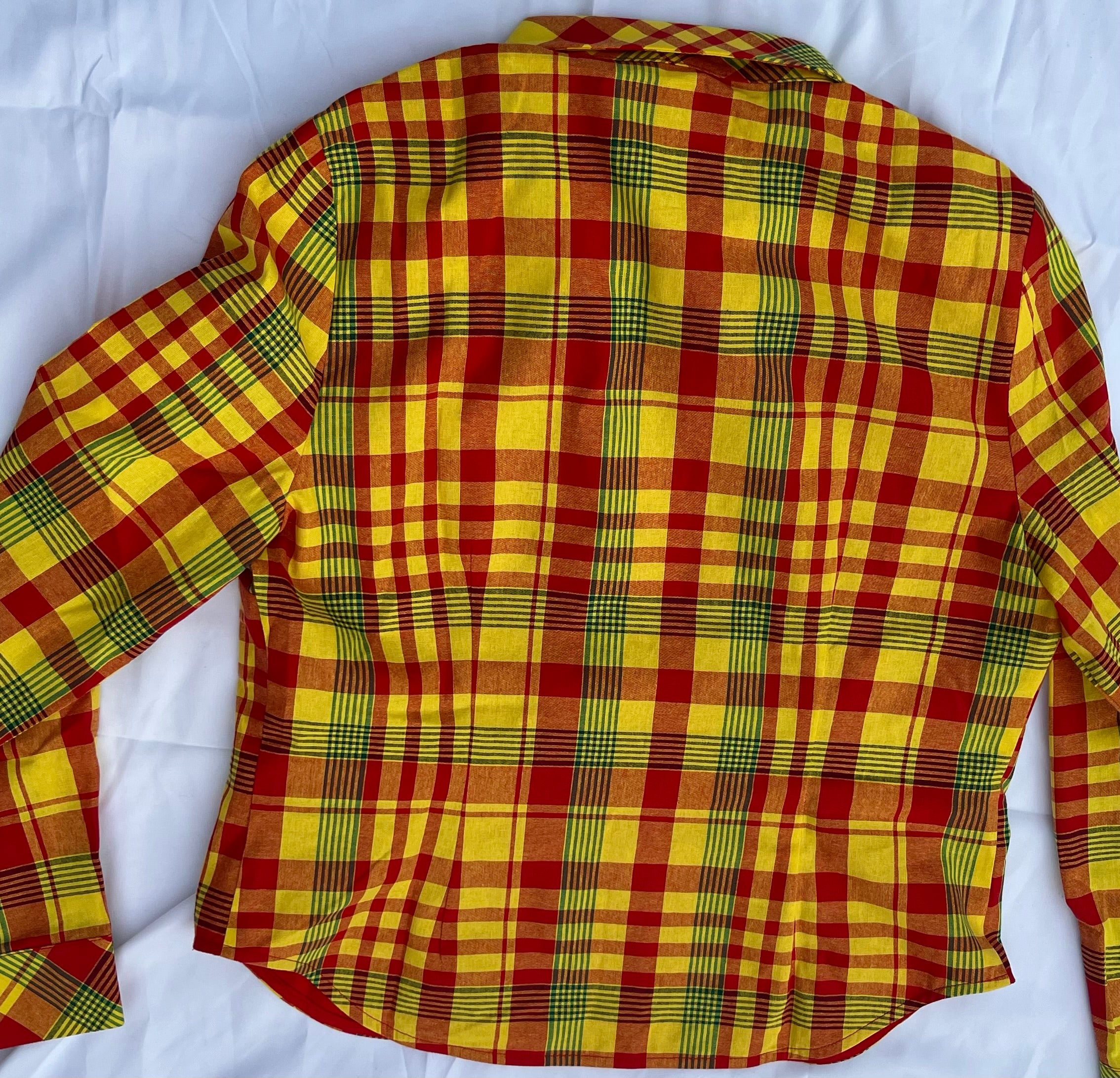 Chemise madras cintrée