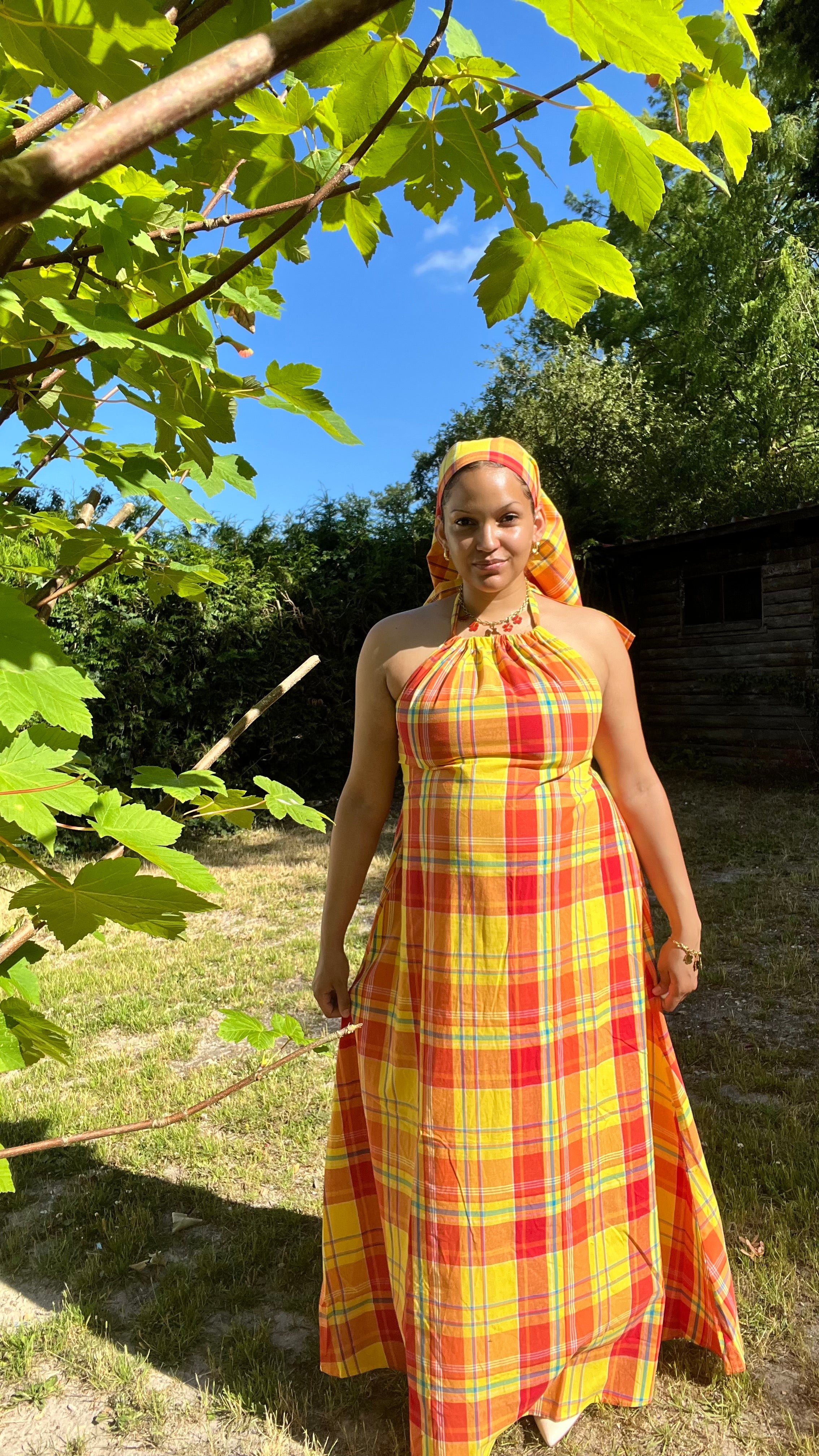 Robe madras Taille unique