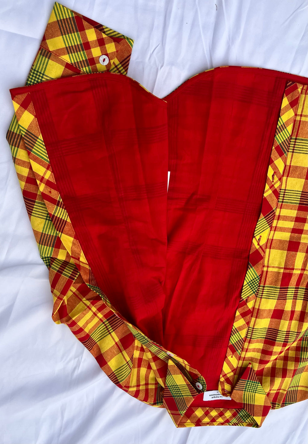 Chemise madras cintrée