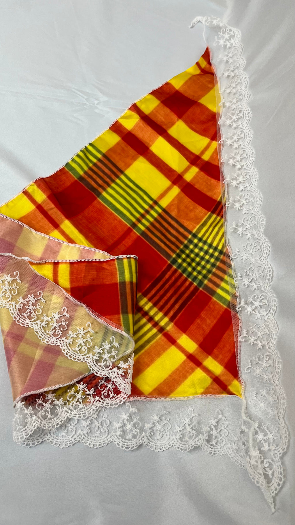 Foulard madras satiné