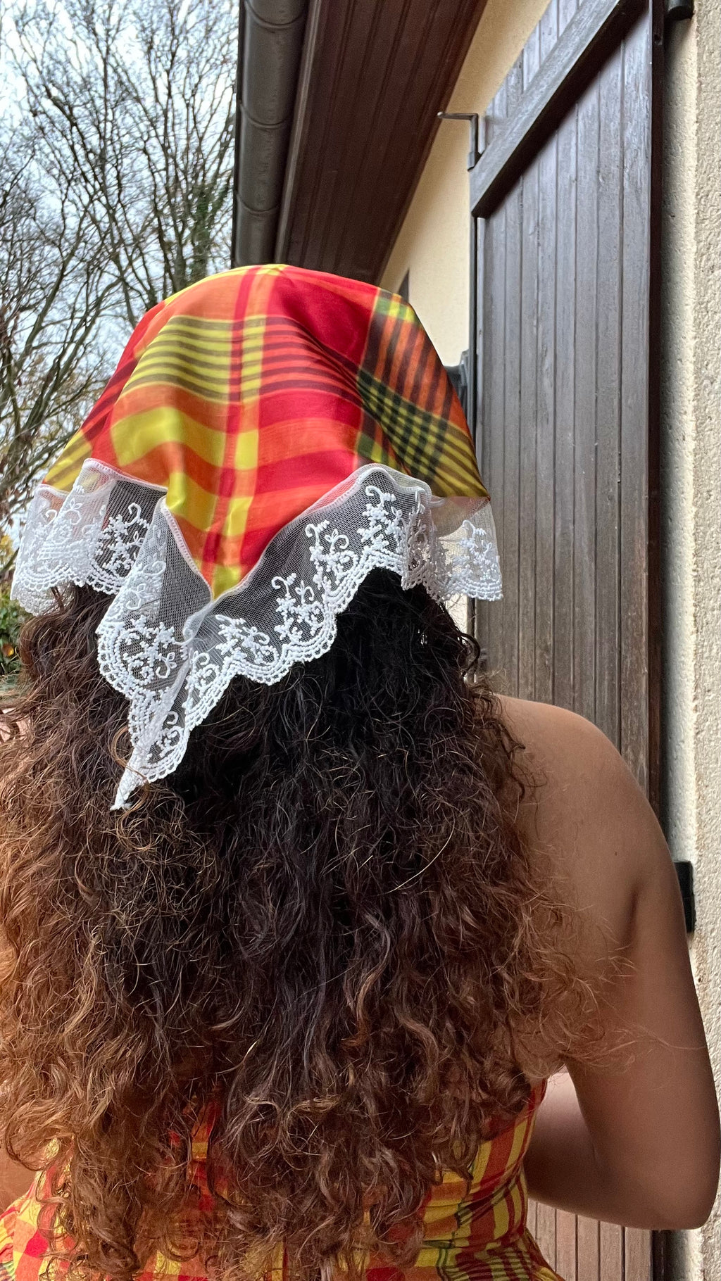 Foulard madras satiné