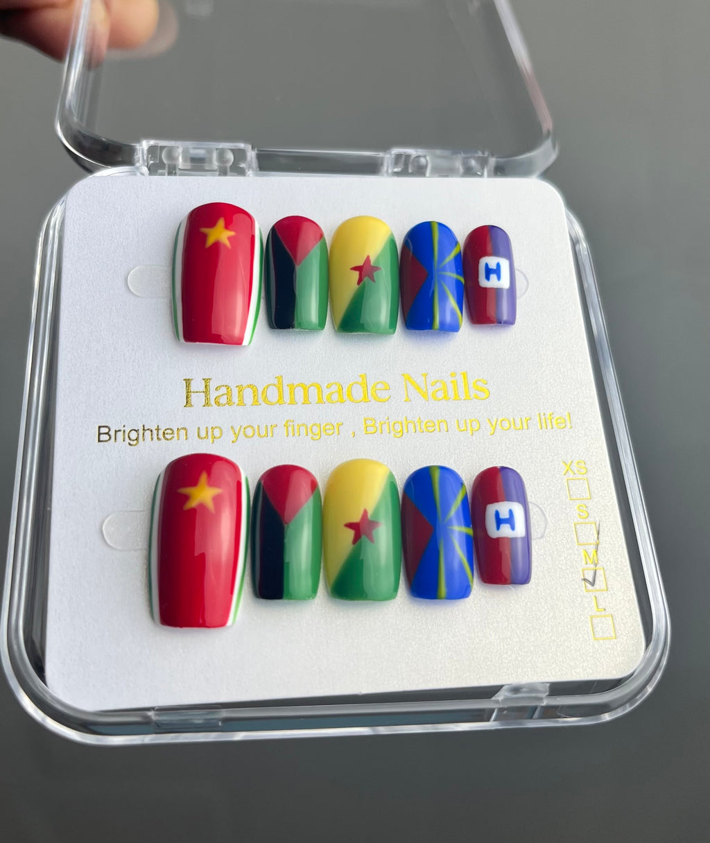 Manucure drapeaux