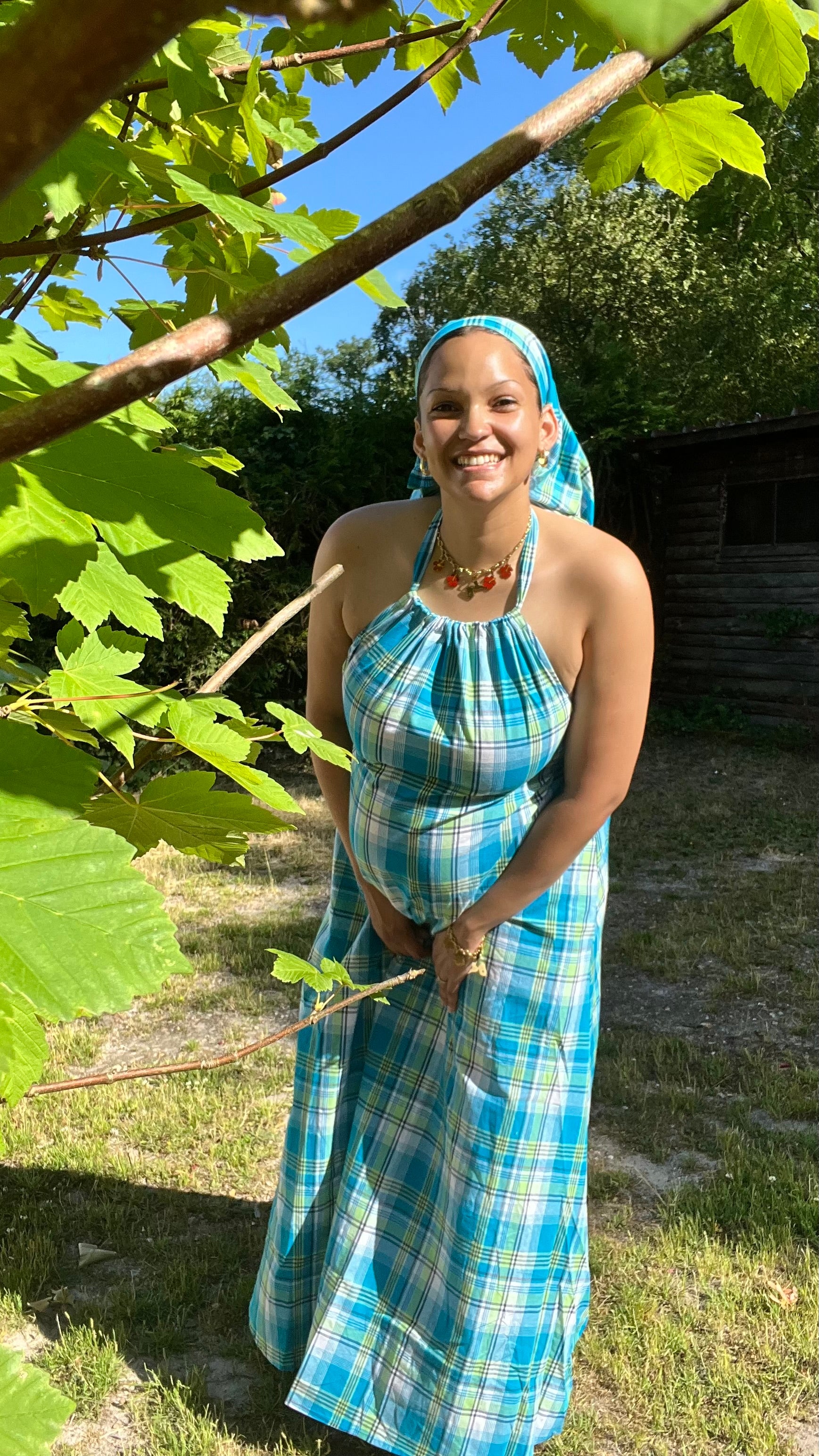 Robe madras Taille unique