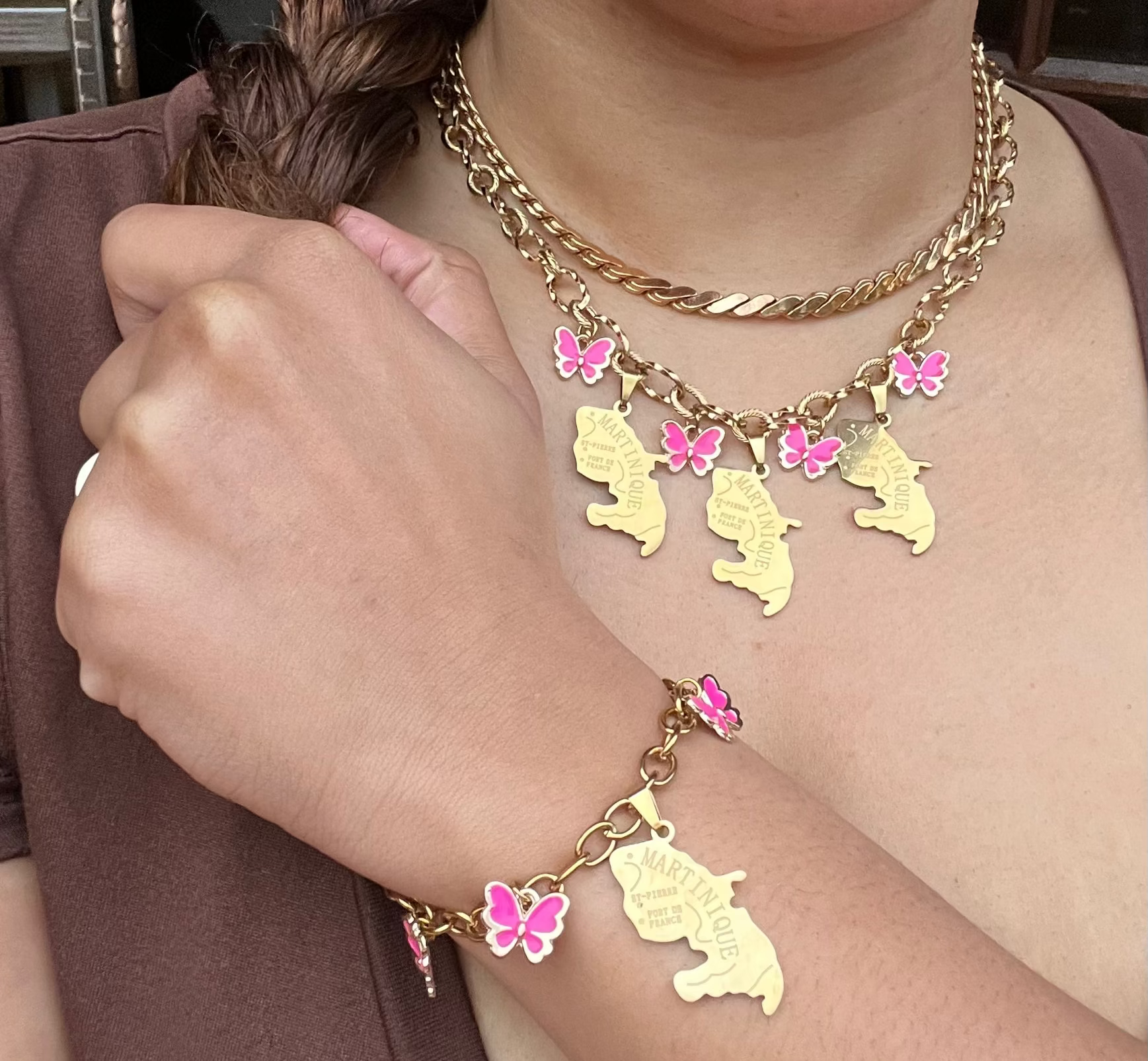 Parure Martinique collier + bracelet