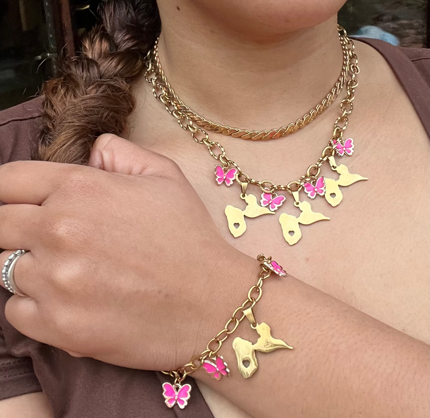 Parure Guadeloupe collier + bracelet